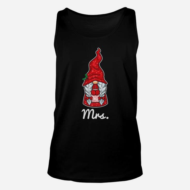 Christmas Gnomes Mrs Couple Matching Outfit Xmas Gift Women Unisex Tank Top