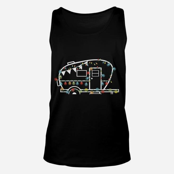 Christmas Ornaments Camper Decoration Funny Camping Lovers Unisex Tank Top