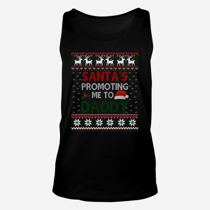 Christmas Pregnancy Announcement New Dad Gifts Ugly Sweater Sweatshirt Unisex Tank Top