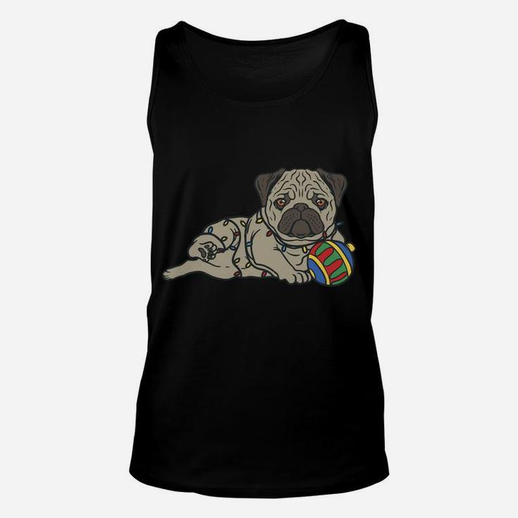 Christmas Pug Sweatshirt Dog Lover Owner Xmas Ornament Sweatshirt Unisex Tank Top