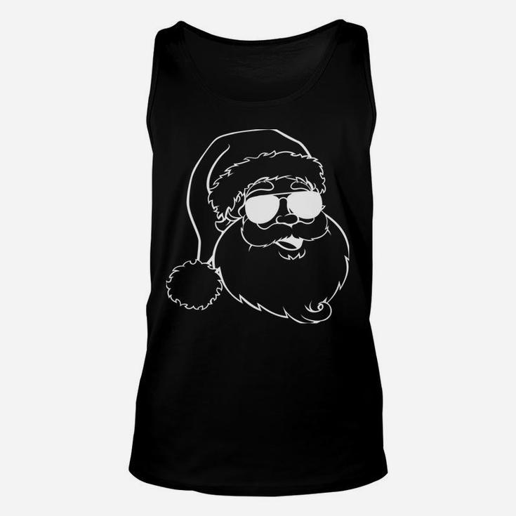 Christmas Santa Claus Where My Ho's At Design Sweatshirt Unisex Tank Top