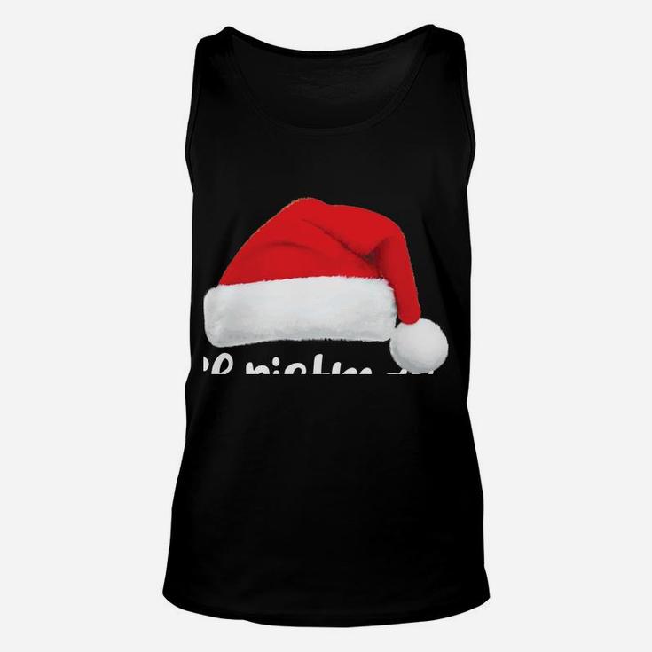 Christmas Squad Shirt Funny Santa Hat Family Matching Pajama Sweatshirt Unisex Tank Top