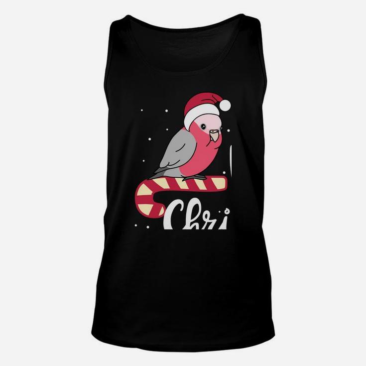 Chubby Galah Cockatoo Merry Christmas Kawaii Parrot Sweatshirt Unisex Tank Top