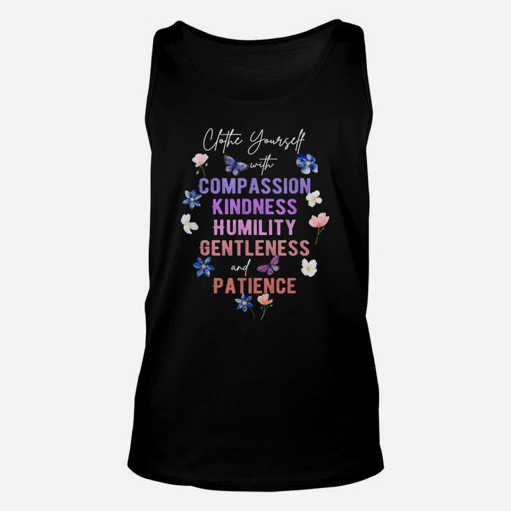 Compassion Kindness Flower Butterfly Religious Gifts Shirt Unisex Tank Top