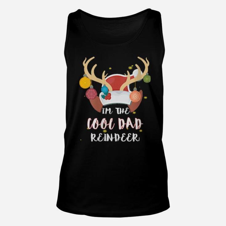 Cool Dad Reindeer Group Matching Family Costume Xmas Unisex Tank Top