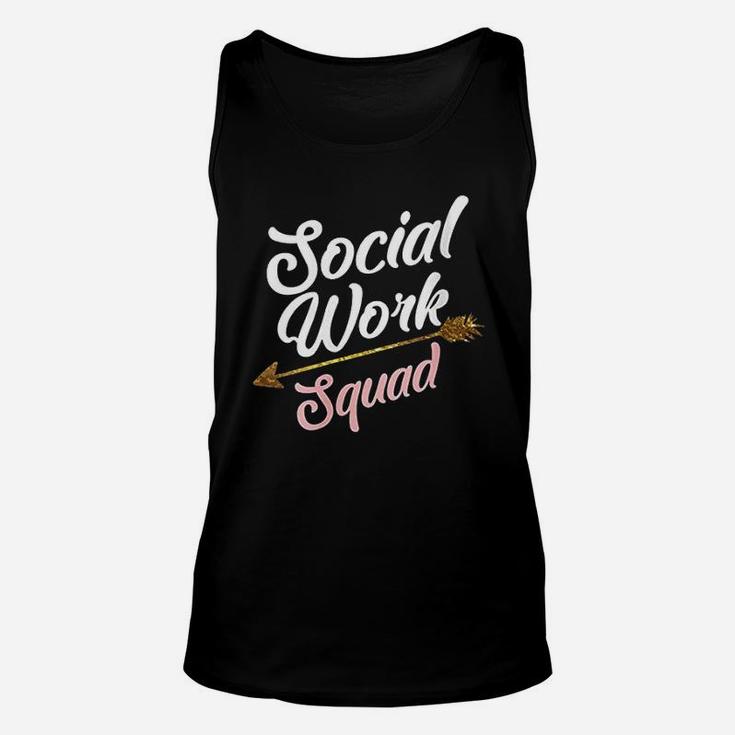 Cool Social Work Squad  Funny Humanitarian Team Worker Gift Unisex Tank Top