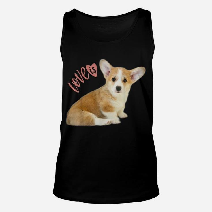 Corgi Shirt Love Is Dog Mom Dad Tee Puppy Pet Women Men Kids Unisex Tank Top