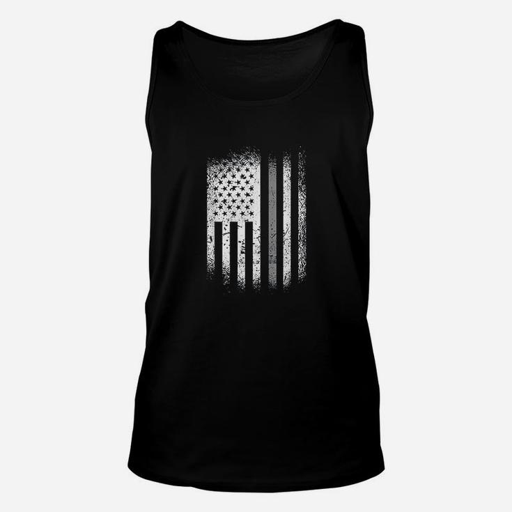 Correctional Officer Thin Silver Line Unisex Tank Top