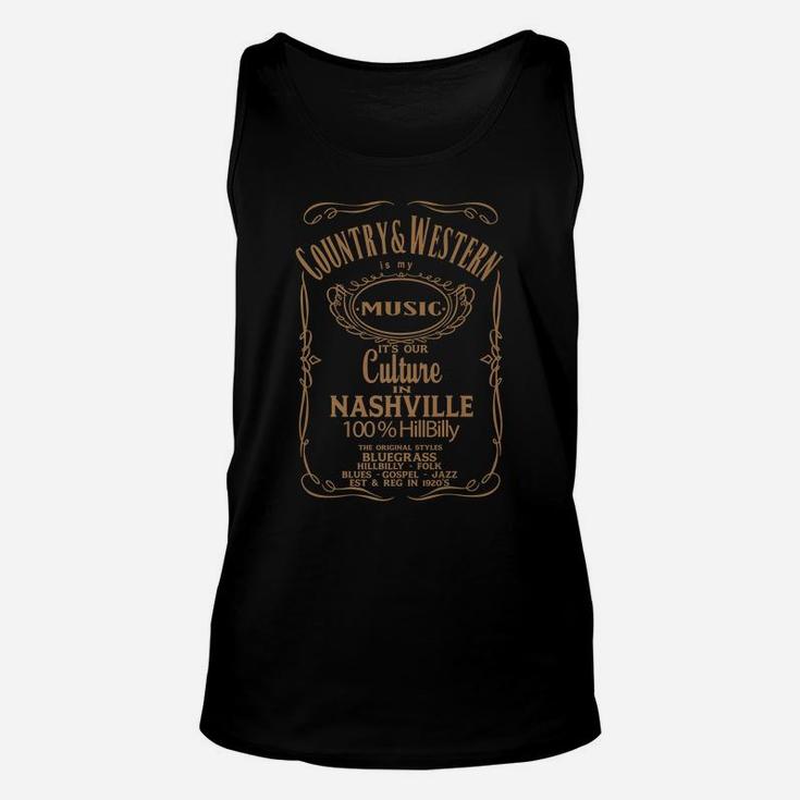 Country & Western Nashville Tennessee United States America Unisex Tank Top