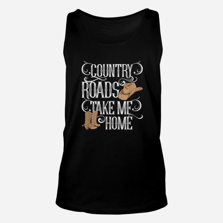 Country Roads Take Me Home Unisex Tank Top