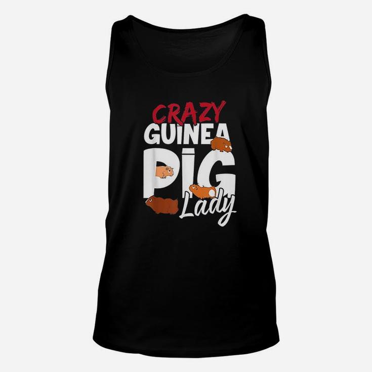Crazy Guinea Pig Lady Unisex Tank Top