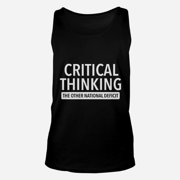 Critical Thinking Cool Unisex Tank Top Critical Thinking Cool Unisex Tank Top