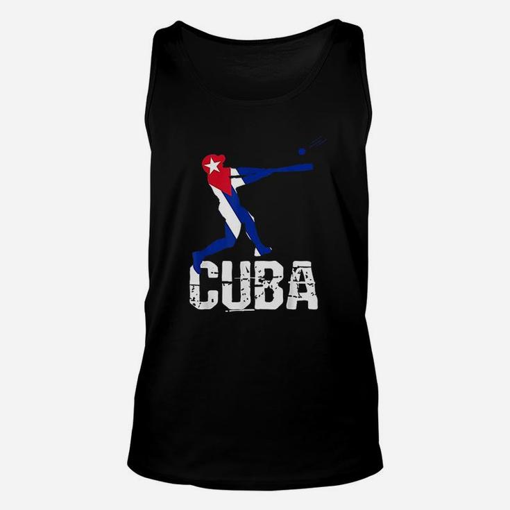 Cuban Flag Baseball Unisex Tank Top