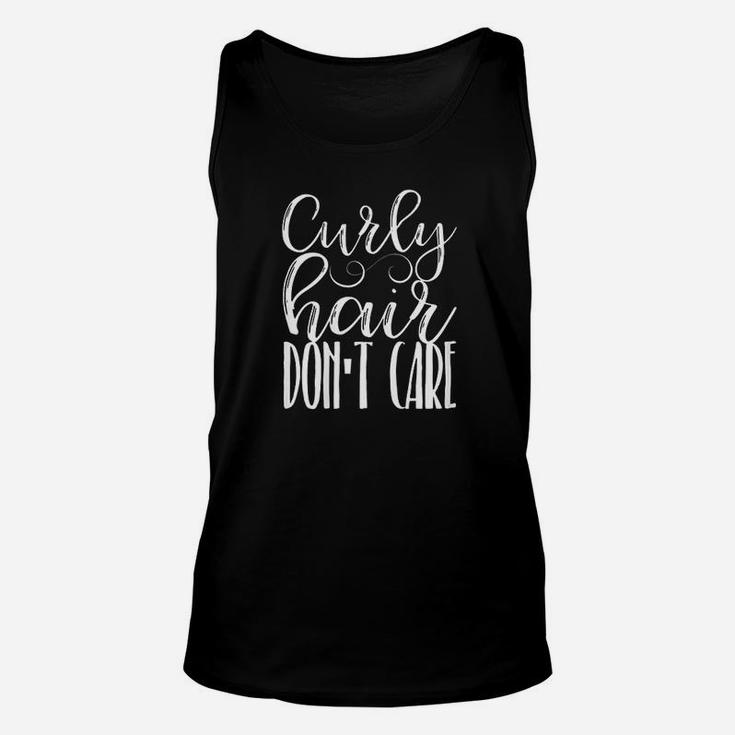 Curly Hair Dont Care Unisex Tank Top