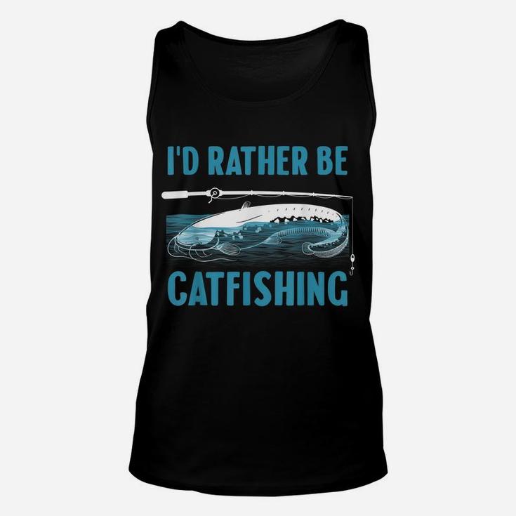 Cute Catfishing Designs For Men Women Funny Fishing Catfish Unisex Tank Top