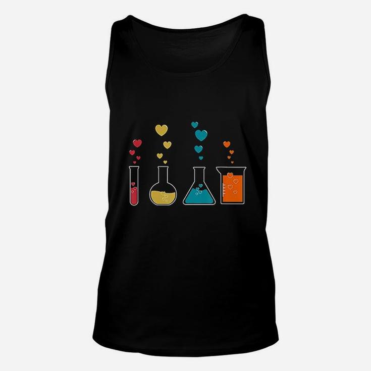 Cute Chemistry Hearts Science Valentines Gift Nerd Unisex Tank Top