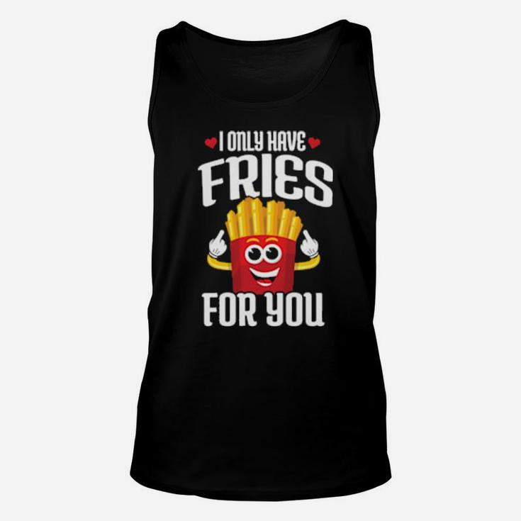 Cute Couple Quote Valentine's Day Love Pun French Fries Unisex Tank Top