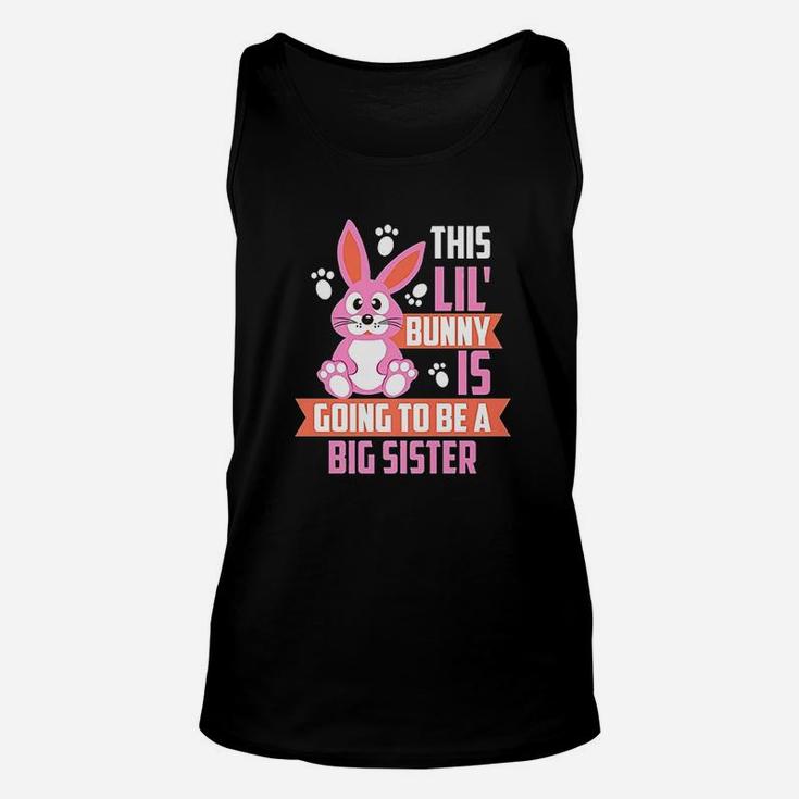 Cute Easter Sunday Big Sister Announcement Unisex Tank Top