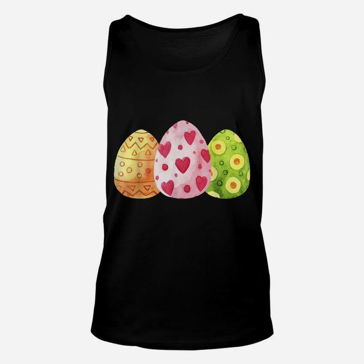 Cute Eggs Easter Day Family Matching Pajama Egg Hunting Unisex Tank Top