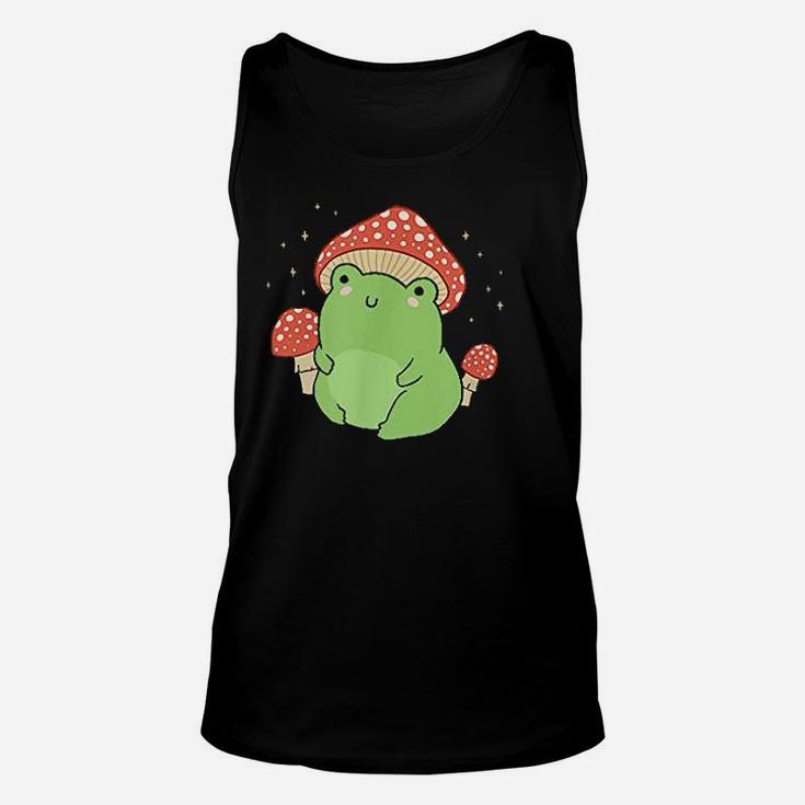 Cute Frog Mushroom Hat Unisex Tank Top