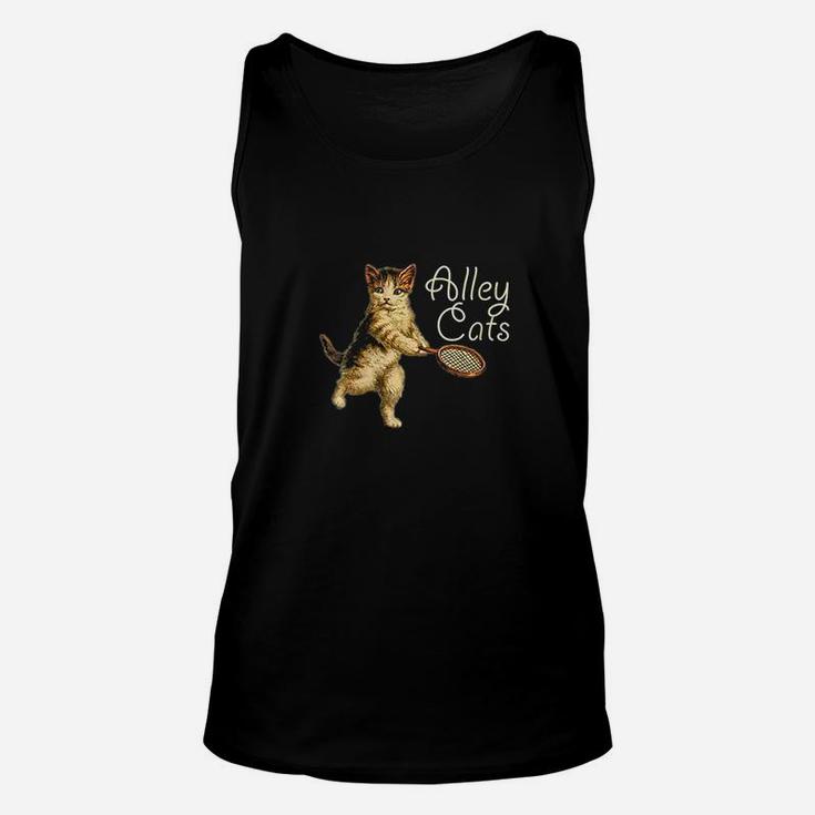 Cute Funny Alley Cats Tennis Unisex Tank Top