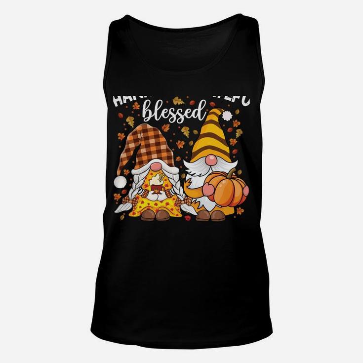Cute Gnomes Couple With Pumpkin Spice Fall Yall Autumn Gnome Unisex Tank Top