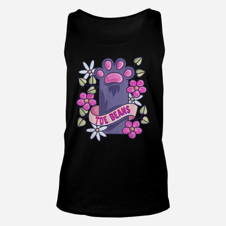 Cute Kawaii Toe Beans Funny Cat Lovers Gifts For Cat Person Unisex Tank Top