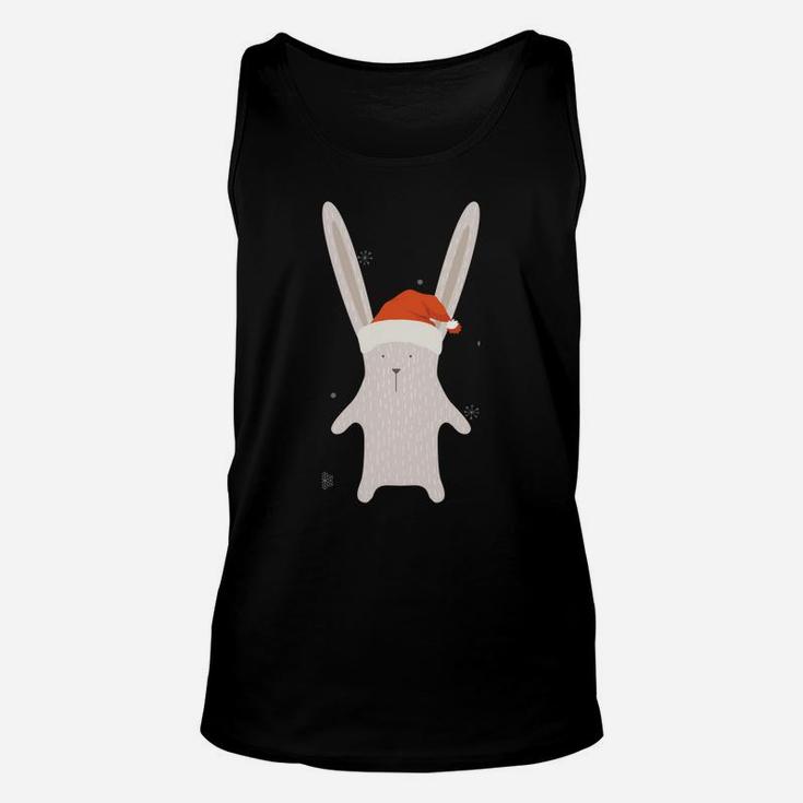 Cute Scandi Xmas Rabbit Sweatshirt Unisex Tank Top