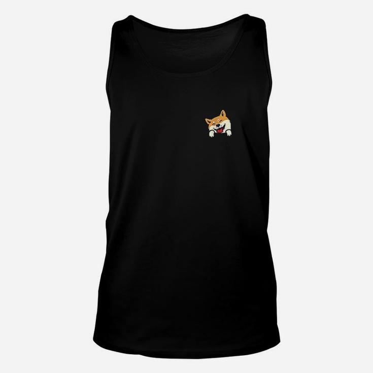 Cute Shiba Inu In Your Pocket Akita Dog Lover Owner Gift Unisex Tank Top