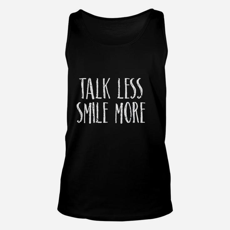Cute Talk Less Smile More Happy Positivity Optimist Unisex Tank Top