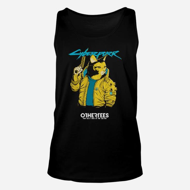 Cyberpurr Otherrees Your Daily Dose Of Pop Culture Unisex Tank Top