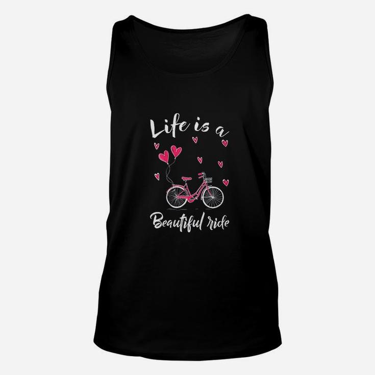 Cycling Life Is A Beautiful Ride Bicycle Unisex Tank Top