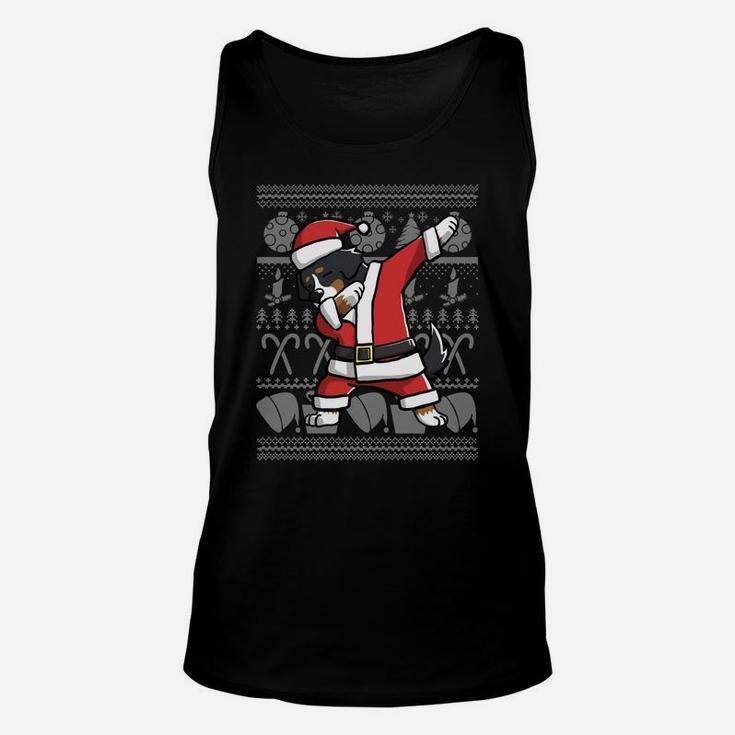 Dabbing Bernese Mountain Dog Dab Dance Christmas Gift Sweatshirt Unisex Tank Top