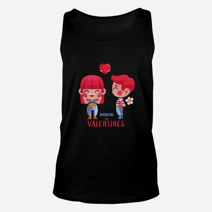 Dabbing For Valentines Unisex Tank Top