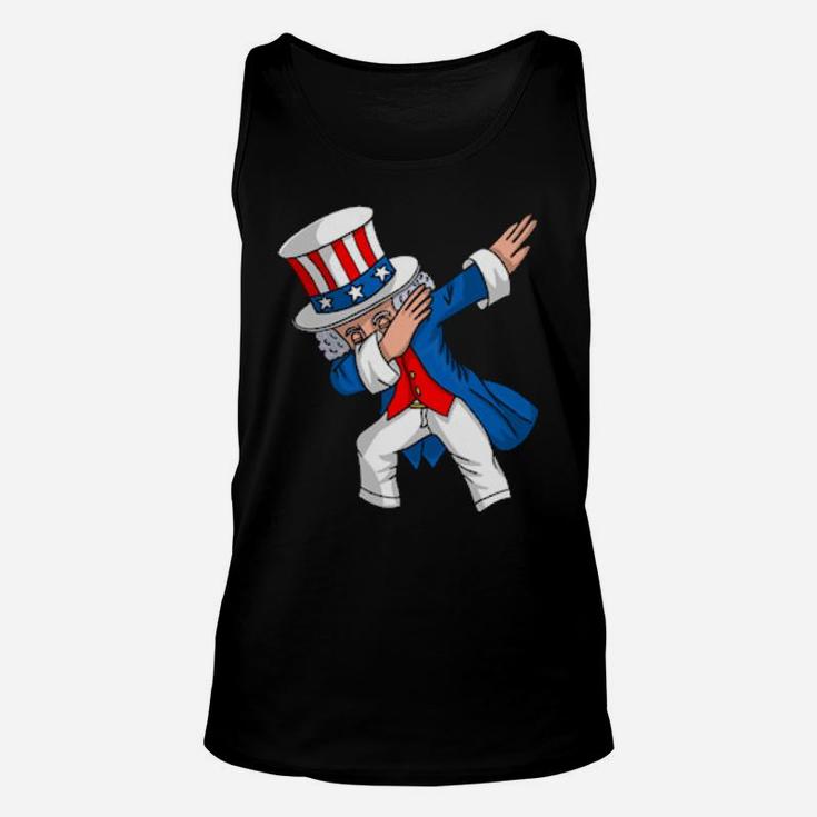 Dabbing Uncle Sam 4Th Of July Party Unisex Tank Top