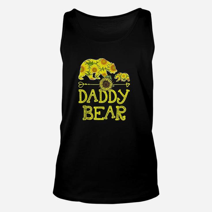 Daddy Bear Sunflower Funny Mother Father Gift Unisex Tank Top