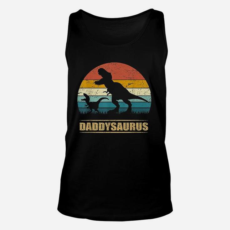 Daddysaurus Fathers Day Gifts T Rex Daddy Saurus Unisex Tank Top