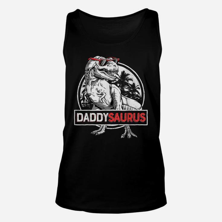 Daddysaurus T Shirt Fathers Day Gifts T Rex Daddy Saurus Men Unisex Tank Top
