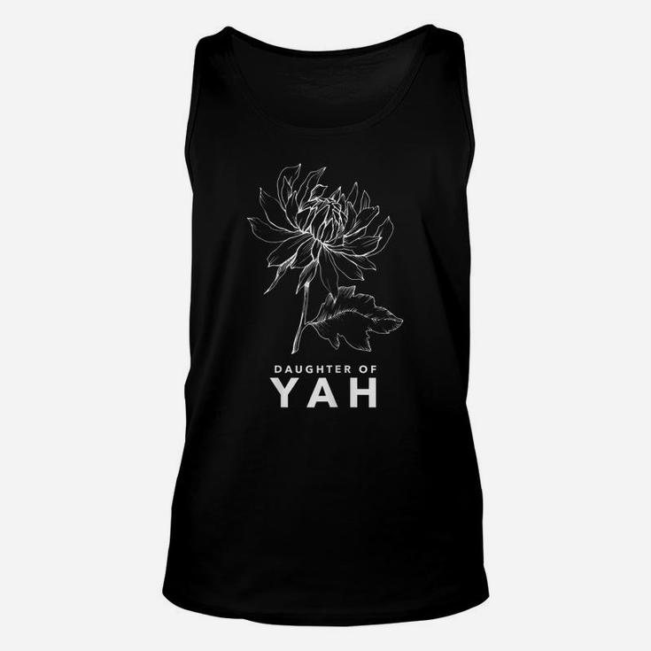 Daughter Of Yah Botanical Flower Hebrew Roots Faith Unisex Tank Top