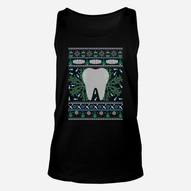 Dental Hygienist Ugly Christmas Sweatshirt Funny Holiday Unisex Tank Top