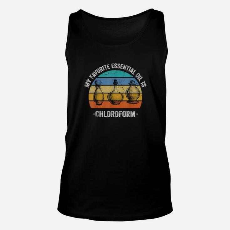 Distressed Vintage Retro My Favorite Essential Oil Unisex Tank Top