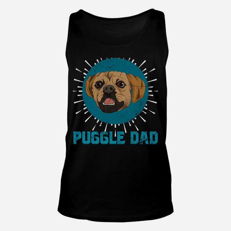 Dog Owner Fathers Day Puggle Dad Dog Lover Men Puggle Unisex Tank Top