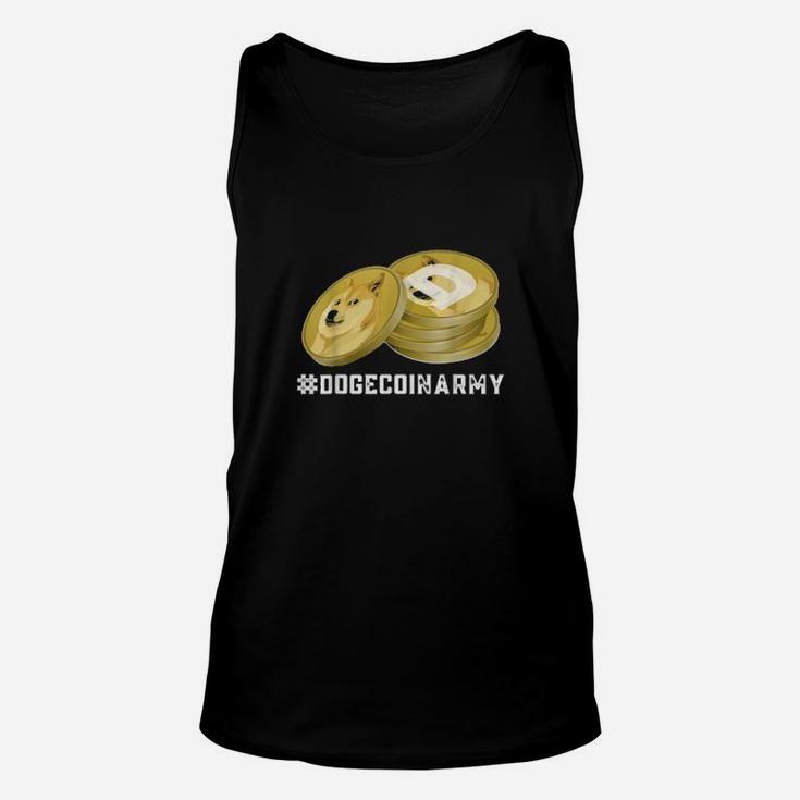 Dogecoinarmy Dogecoin Cryptocurrency Design Unisex Tank Top