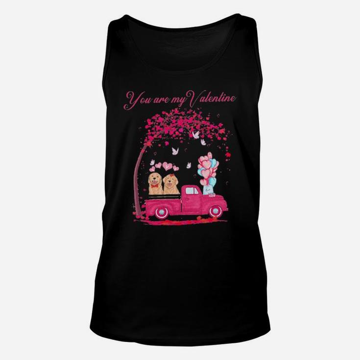 Dogs You Are My Valentine Unisex Tank Top