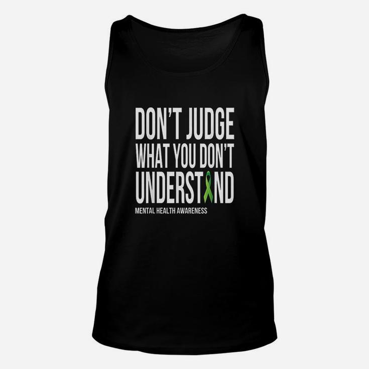 Dont Judge What You Dont Understand Unisex Tank Top