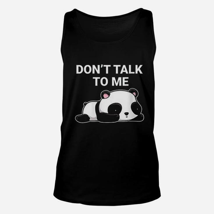 Dont Talk To Me Kawaii Panda Bear Unisex Tank Top