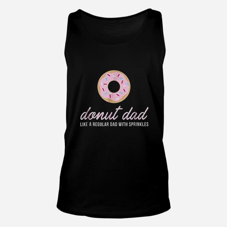Donut Dad Funny Cute Sprinkles Trendy Unisex Tank Top