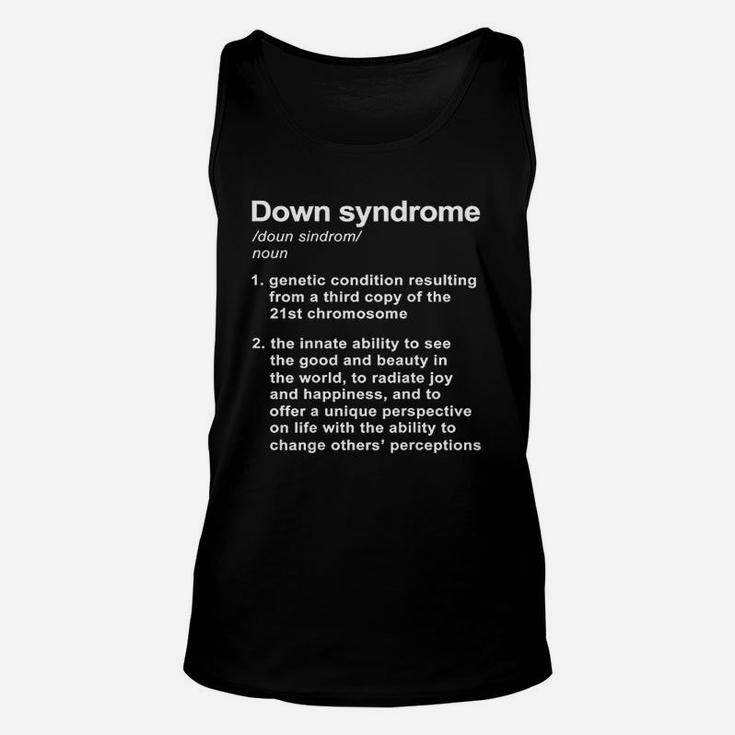 Down Syndrome Definition Unisex Tank Top