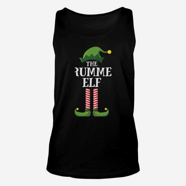 Drummer Elf Matching Family Group Christmas Party Pajama Unisex Tank Top