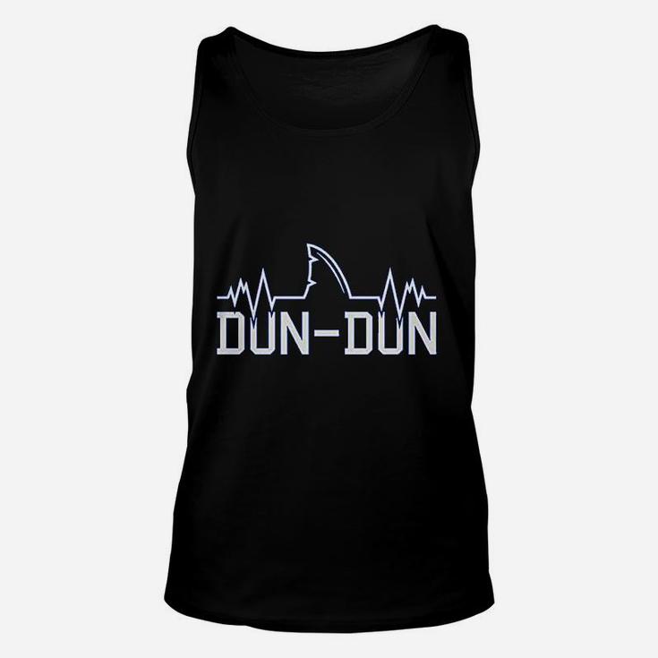 Dun Dun  Great White Shark Pun Funny Parody Unisex Tank Top